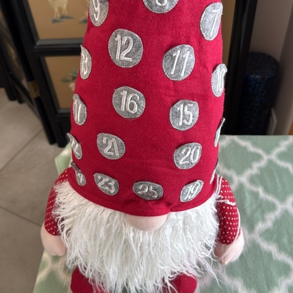 NWT Festive 31” Red and White Holiday Gnome - Picture 2 of 4